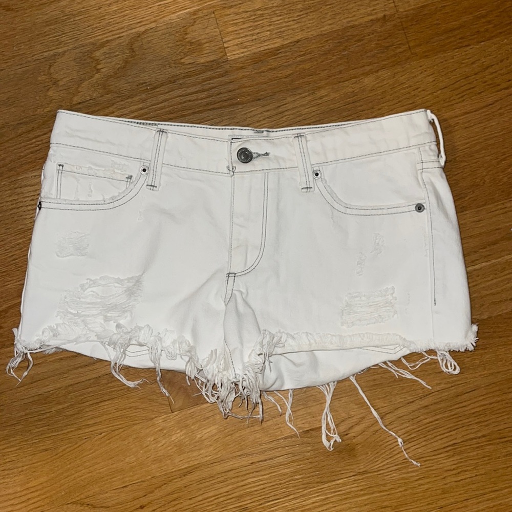 Lucky Brand White Jean Shorts